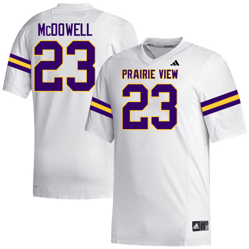 Prairie View A&M Panthers #23 Lamagea McDowell College Football Jerseys,Uniforms Stitched-White
